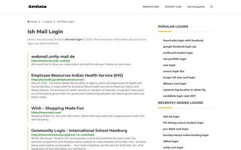 Ish Mail Login ❤️ One Click Access - iLoveLogin