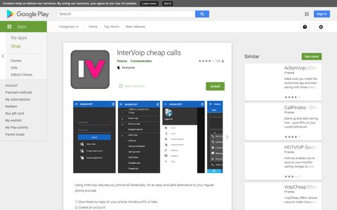 InterVoip cheap calls - Apps on Google Play