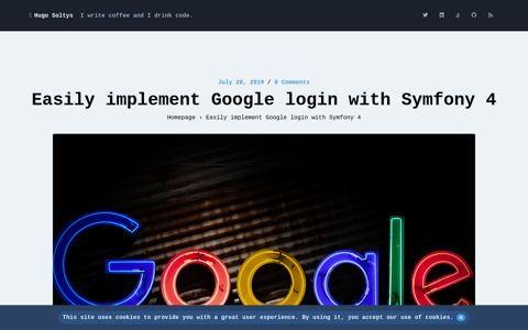 Easily implement Google login with Symfony 4 | Hugo Soltys
