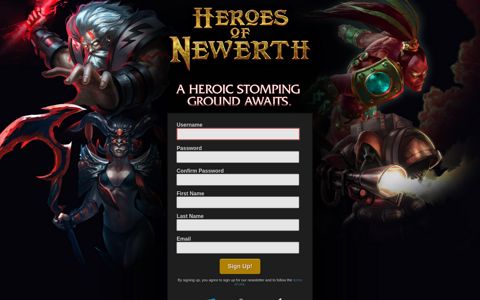 Create Your Account - Heroes of Newerth