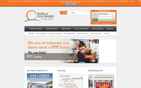 Bank of Sun Prairie | Your Local Partner in Banking