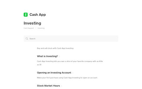 Investing - Cash App