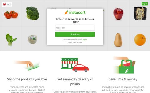 Instacart | Grocery Delivery or Pickup from Local Stores Near ...