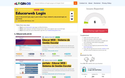 Educarweb Login - A database full of login pages from all over ...