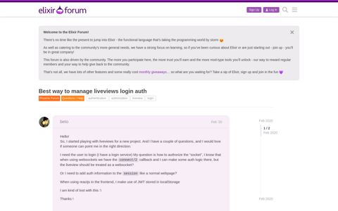 Best way to manage liveviews login auth - Elixir Forum