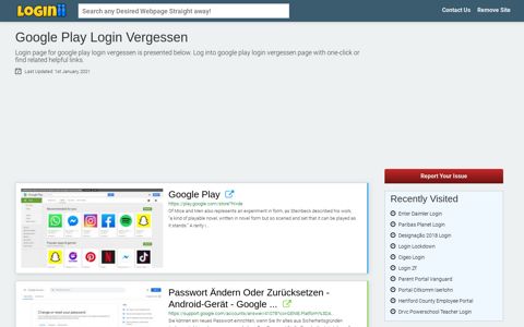 Google Play Login Vergessen - Loginii.com