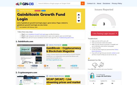 Gainbitcoin Growth Fund Login