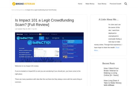 Is Impact 101 a Legit Crowdfunding Scam? [Full Review ...