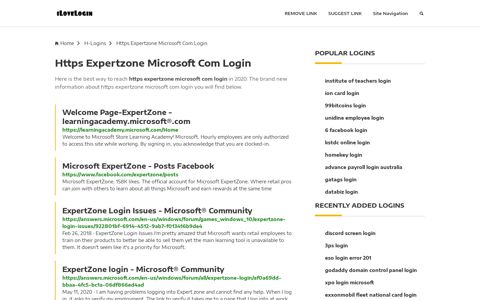 Https Expertzone Microsoft Com Login ❤️ One Click Access