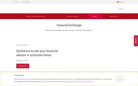 Financial Tips, Articles, and Insights | CIBC Imperial Service