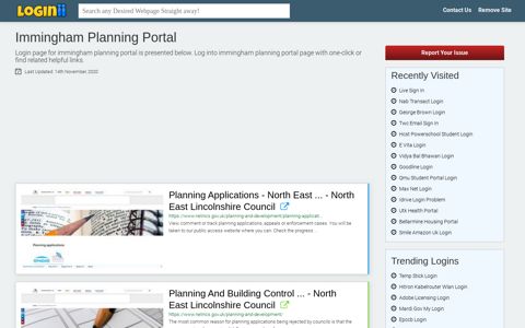 Immingham Planning Portal - Loginii.com
