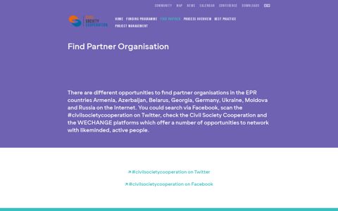Find Partner Organisation | Civil society cooperation - Eastern ...