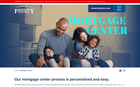 Mortgage Center | Fidelity Bank & Trust