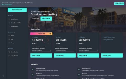 Onset server hosting - gportal