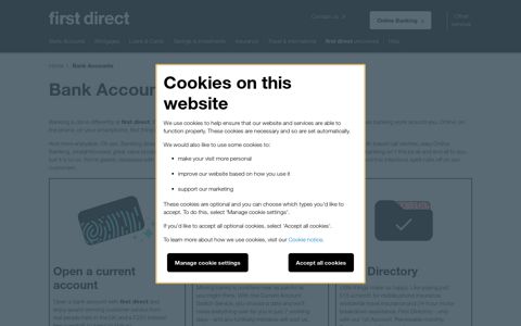 Bank Accounts | Open an account with first direct