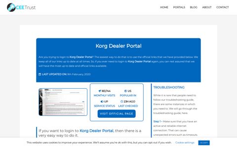 Korg Dealer Portal - Find Official Portal - CEE Trust