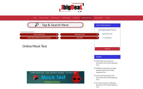 Online Mock Test - JbigDeaL