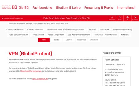 VPN: Hochschule Bochum