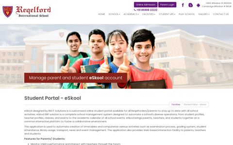 eSkool || Reqelford International School - Hyderabad