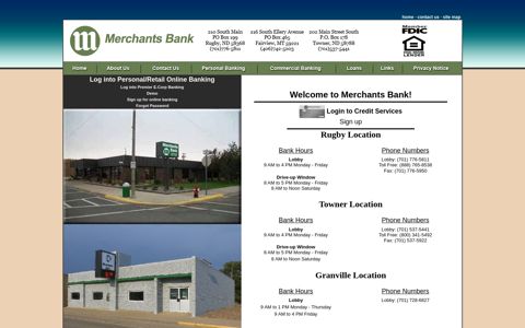 Merchants Bank - Rugby, North Dakota