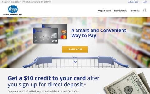 Kroger REWARDS Prepaid Visa: Prepaid Debit Card