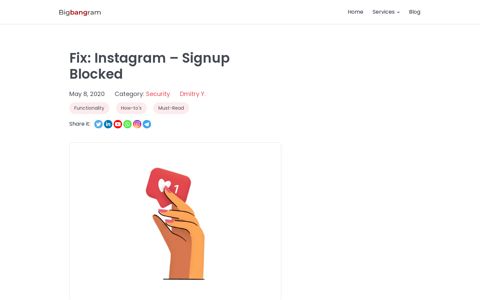 Fix: Instagram – Sign up Blocked - BigBangram