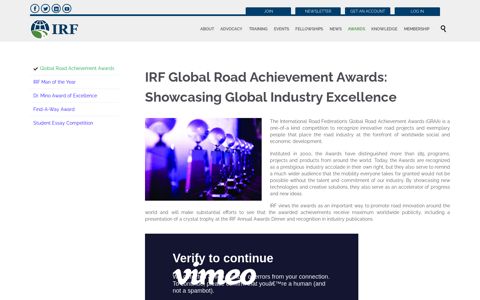 Global Road Achievement Awards – Official Site of the ...
