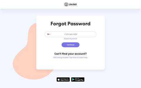 Forgot Password - Life360
