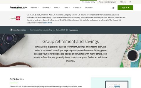 Group Retirement & Savings Options | Great-West Life in ...