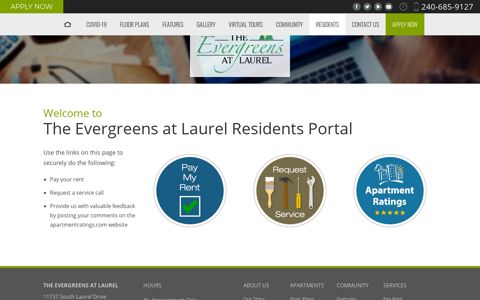 The Evergreens at Laurel Residents Portal