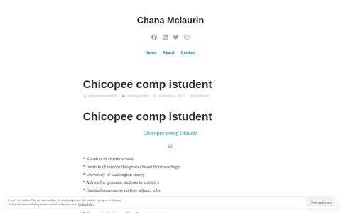 Chicopee comp istudent – Chana Mclaurin