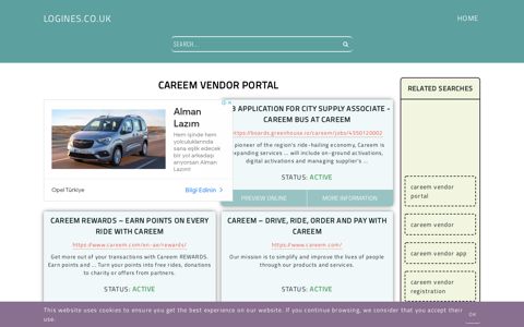 careem vendor portal - General Information about Login