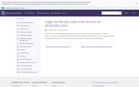 Login to Heroku web now occurs on id.heroku.com | Heroku ...