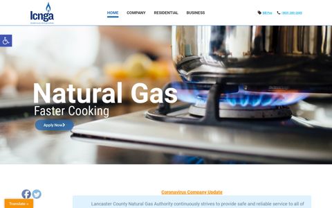 Lancaster County Natural Gas Authority: Home