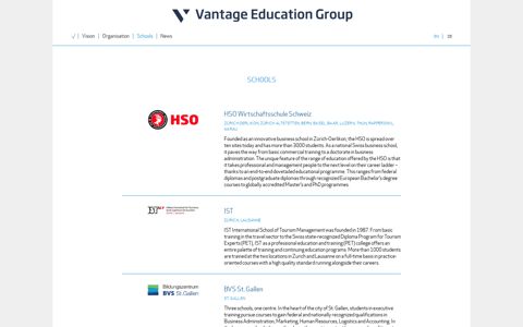 Schools | Vantage Education