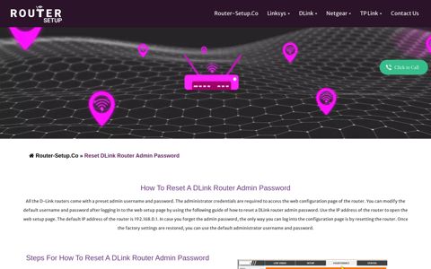 How To Reset A DLink Router Admin Password | RouterSetup