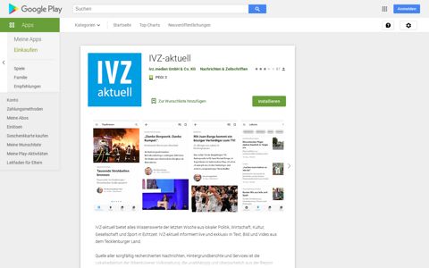IVZ-aktuell – Apps bei Google Play