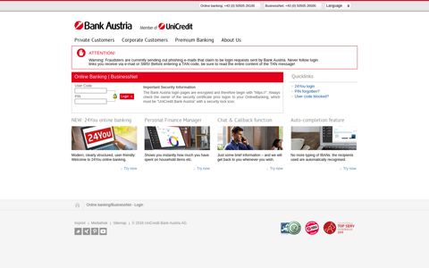 Bank Austria: OnlineBanking | BusinessNet Login & Anmeldung
