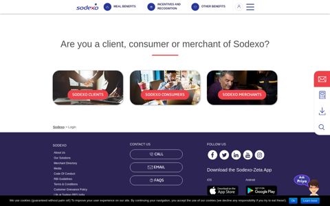 Cardholder Login - Sodexo Benefits & Rewards Services India