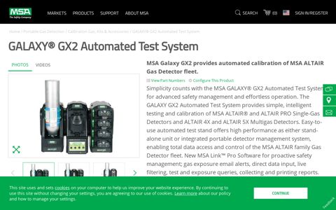 Galaxy GX2 Automated Test System for Gas Detector ...