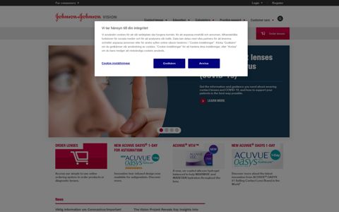Johnson and Johnson Vision Care: Home