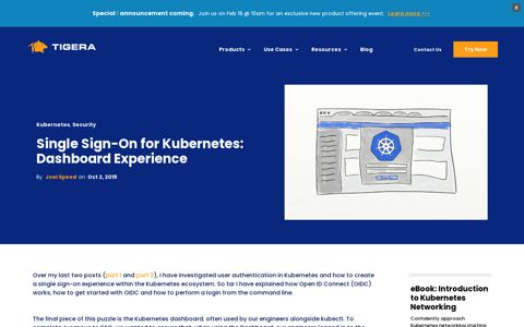 Single Sign-On for Kubernetes: Dashboard Experience | Tigera