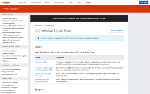500 Internal Server Error | Apigee Docs