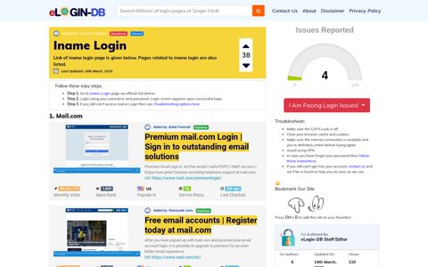 Iname Login - A database full of login pages from all over the ...