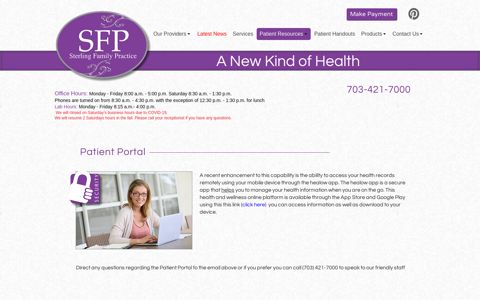 Patient Portal - Sterling Family Practice
