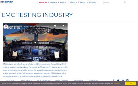 ETS-Lindgren Public Website EMC Test Industry