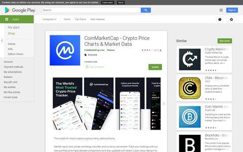 CoinMarketCap - Crypto Price Charts & Market Data - Apps on ...