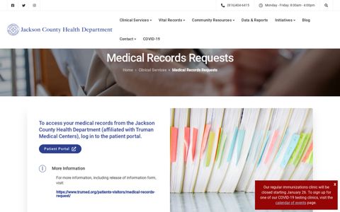 Medical Records Requests - Jackson County Health Department