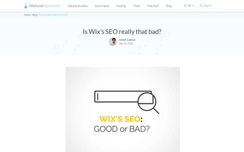 Wix SEO Review 2020 - Can you climb the ranks using Wix?
