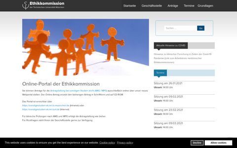 Online-Portal der ... - Ethikkommission der TU München